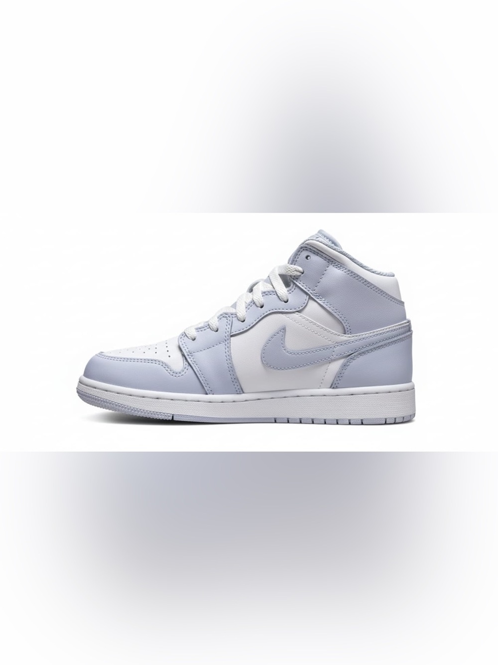 Nike Kids Mid-Top Sneakers in Light Blue and White